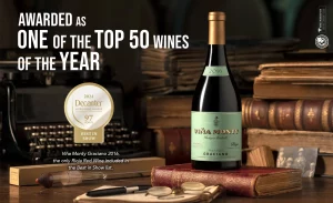 VIÑA MONTY GRACIANO 2016, AWARDED AS ONE OF THE 50 BEST WINES OF 2024 BY DECANTER WORLD WINE AWARDS.